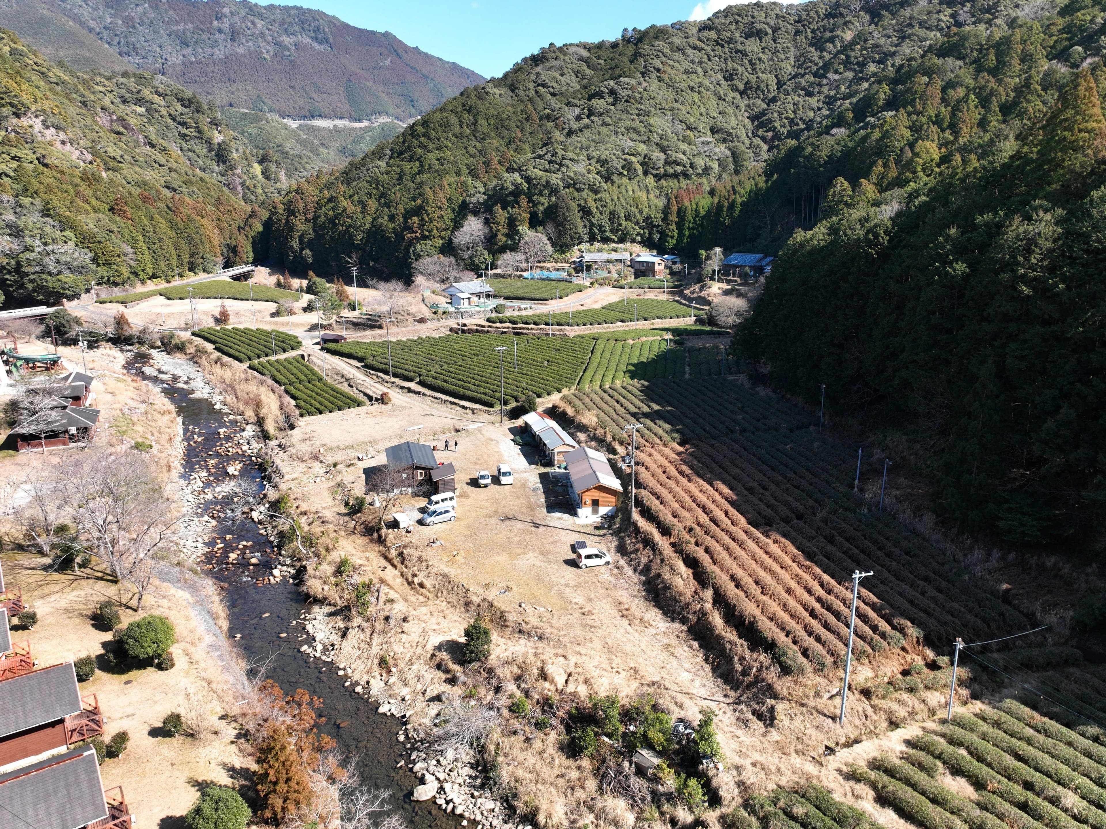 和歌山県那智勝浦町・色川地区の空撮写真